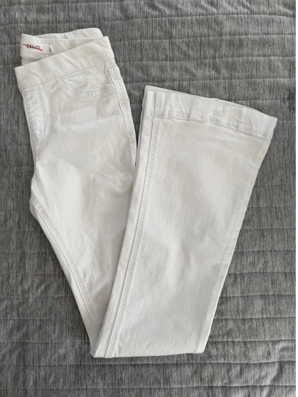 Cello Women’s White Flare-leg Stretch Jeans